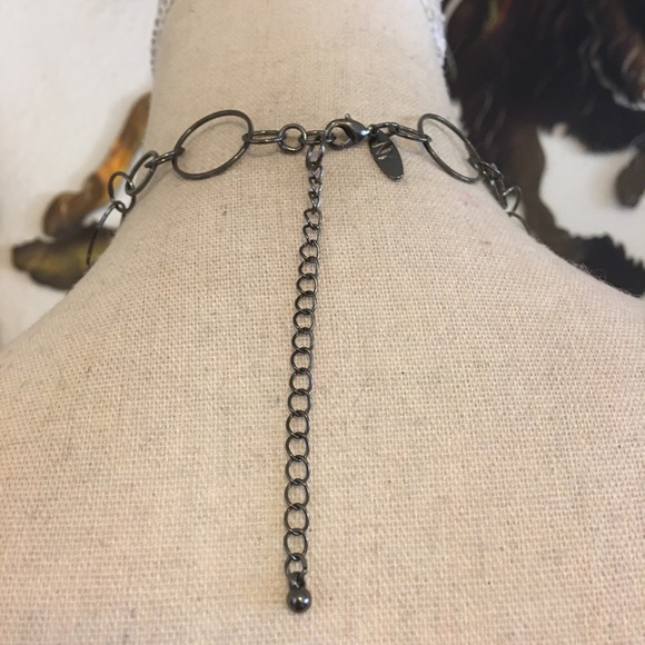 NY&Co dark chrome chain link long necklace - Picture 5 of 7